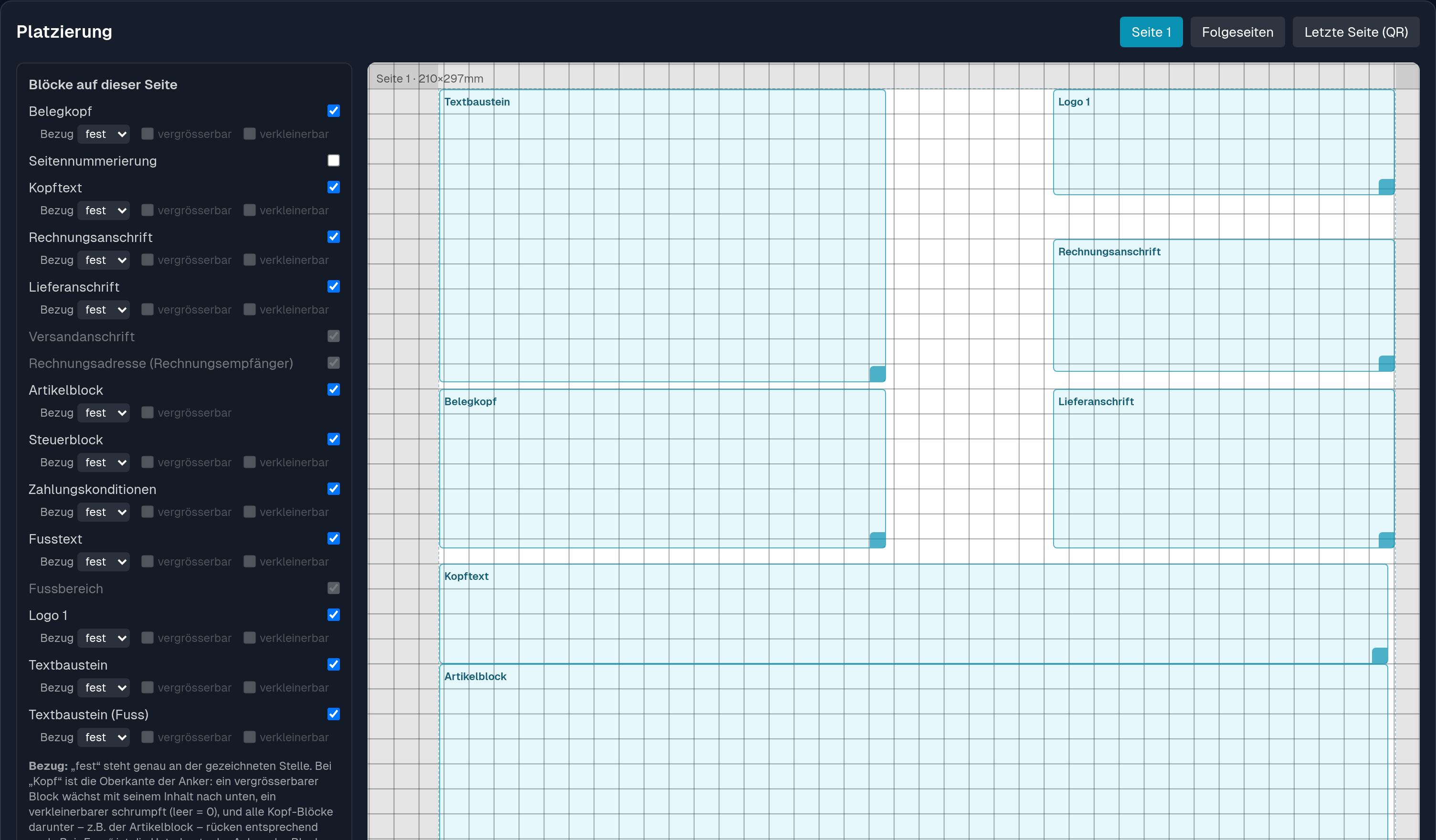 Belegdesign ohne Programmierer.